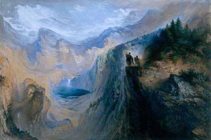 John Martin Manfred on the Jungfrau Germany oil painting art